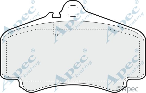 APEC BRAKING Комплект тормозных колодок, дисковый тормоз PAD1402